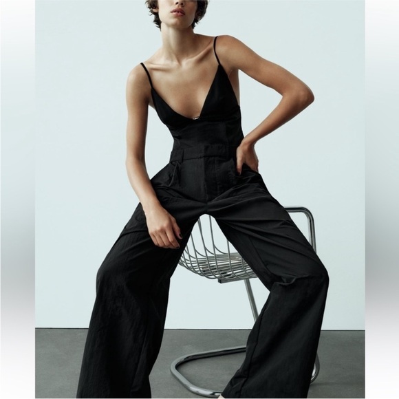 Black Zara Jumpsuit XS - Picture 1 of 9